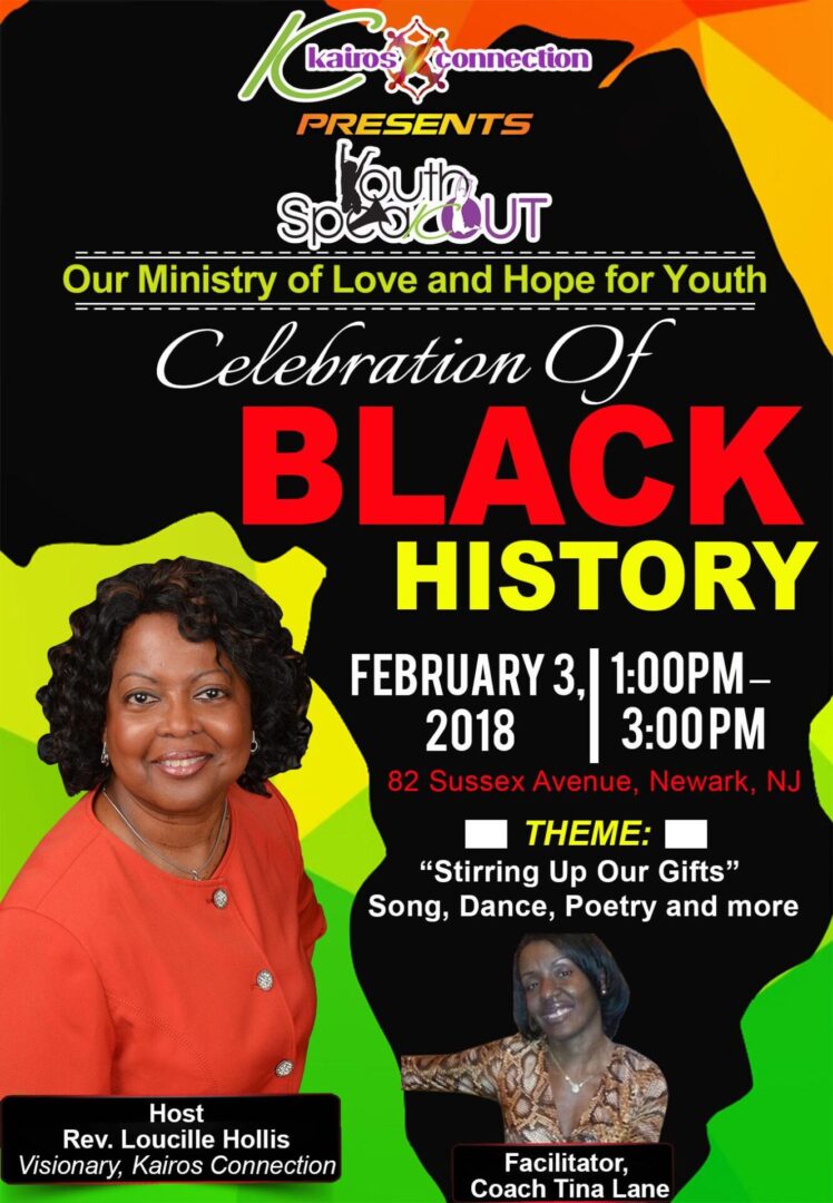 A poster for the celebration of black history.