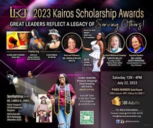 A poster of the 2 0 2 3 kairos scholarship awards.